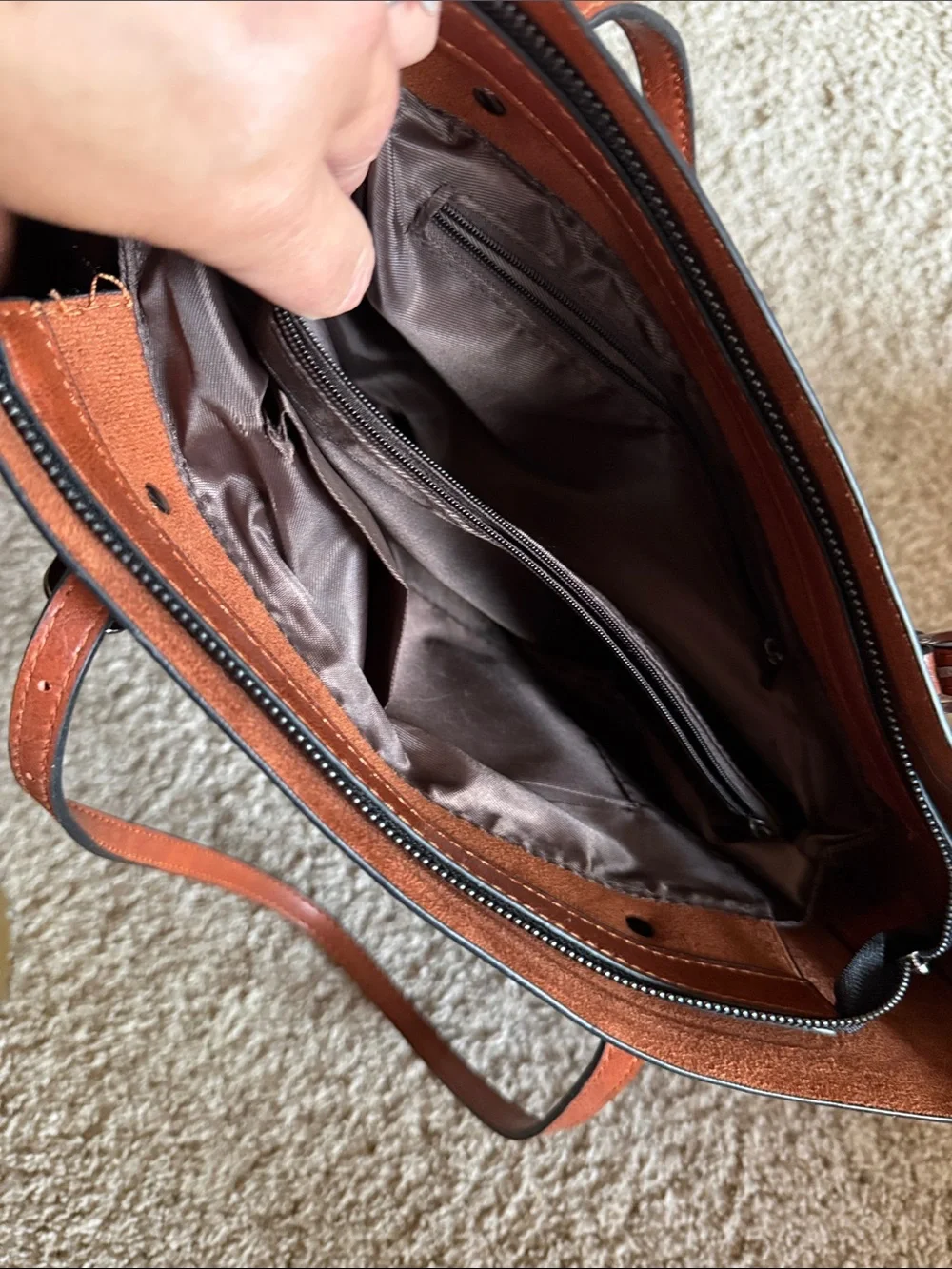 Women's Tan Tote Shoulder Bag - Classic Everyday Carry